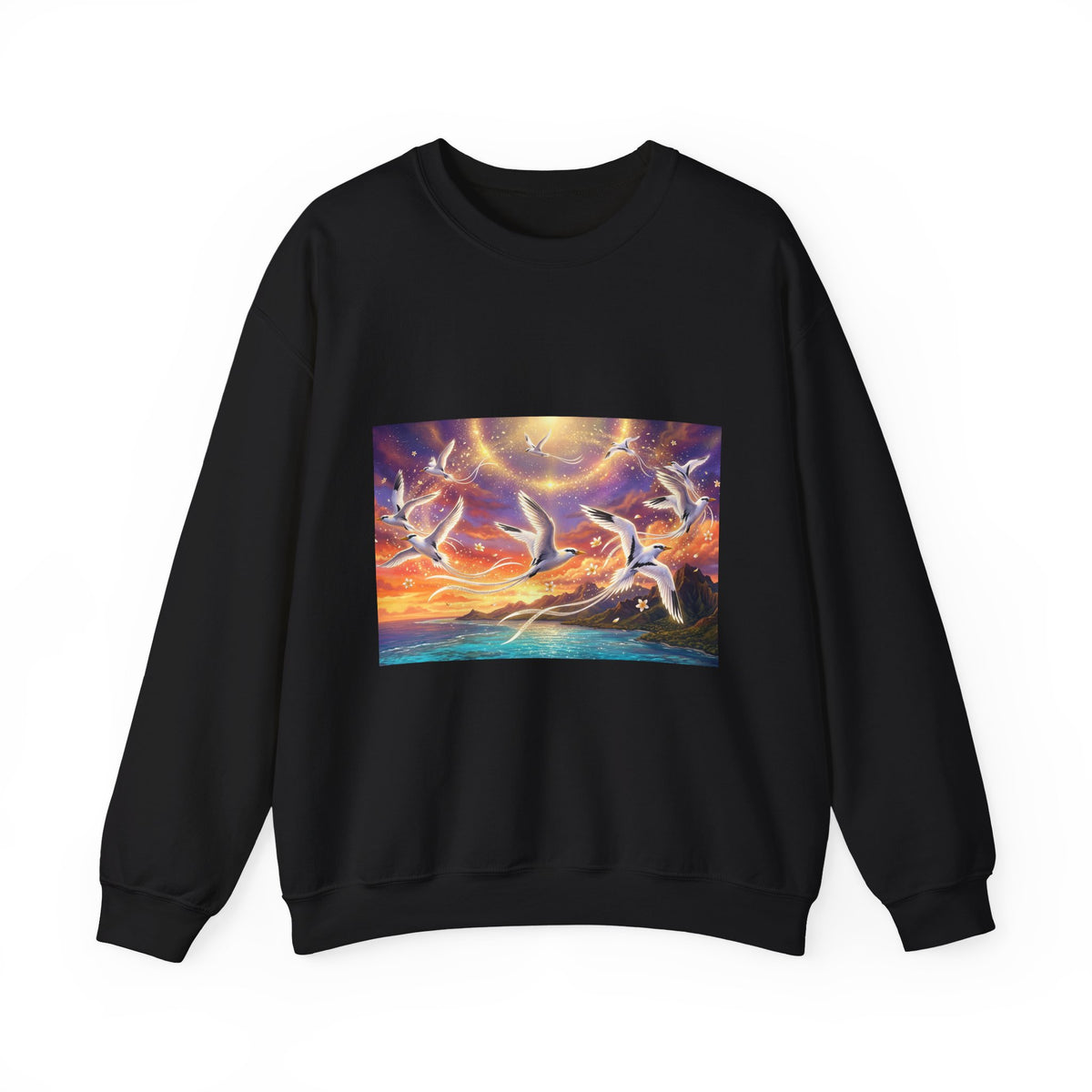 Crewneck Sweatshirt — Magical Pailles en queue at Sunset Art Print