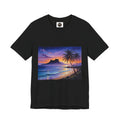 T-Shirt — Tropical Sunset Beach Print