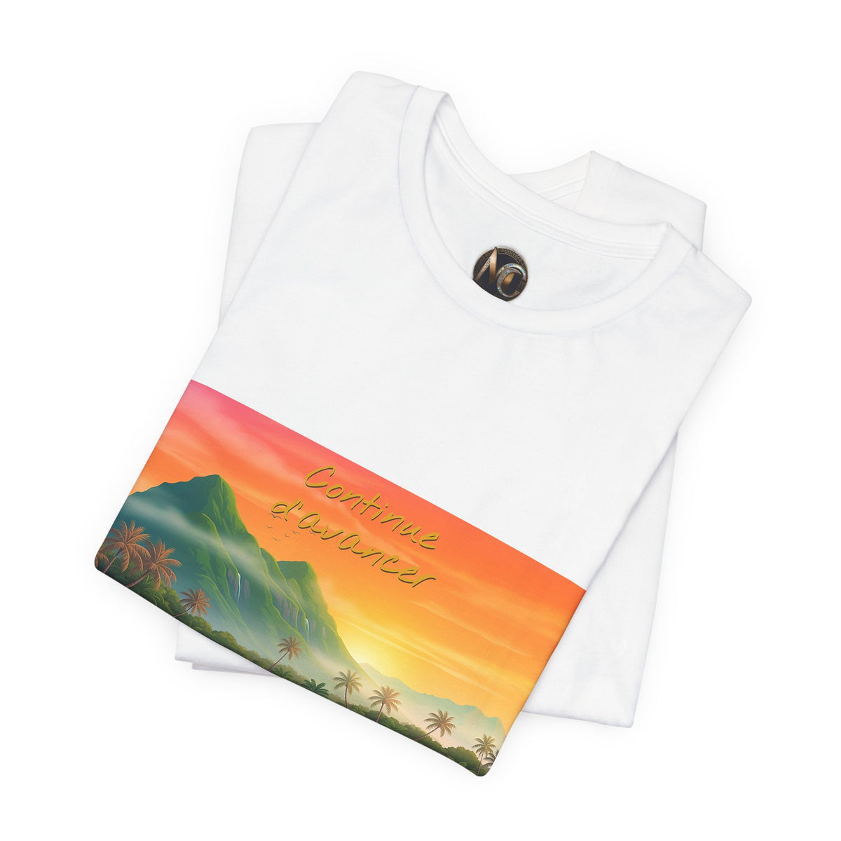 Sunset Longtail Boat Tee — Tropical Beach Graphic T-Shirt