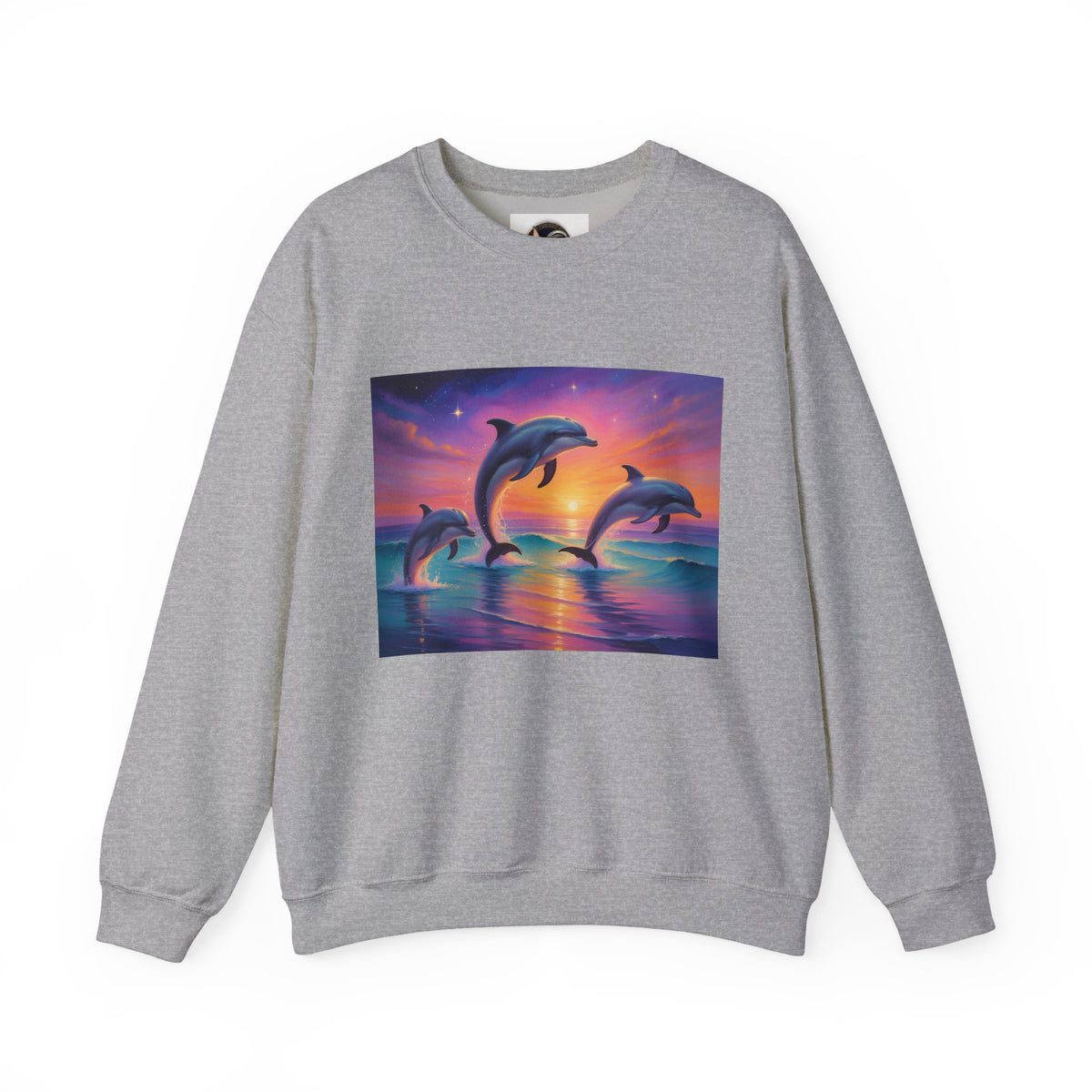 Dolphin Sunset Crewneck Sweatshirt