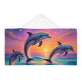 Dolphin Sunset Youth Hooded Towel