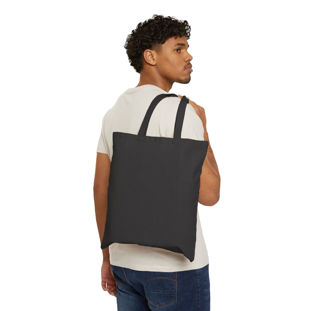 Canvas Tote Bag — Sunset Dolphins Art Print Eco Shopper
