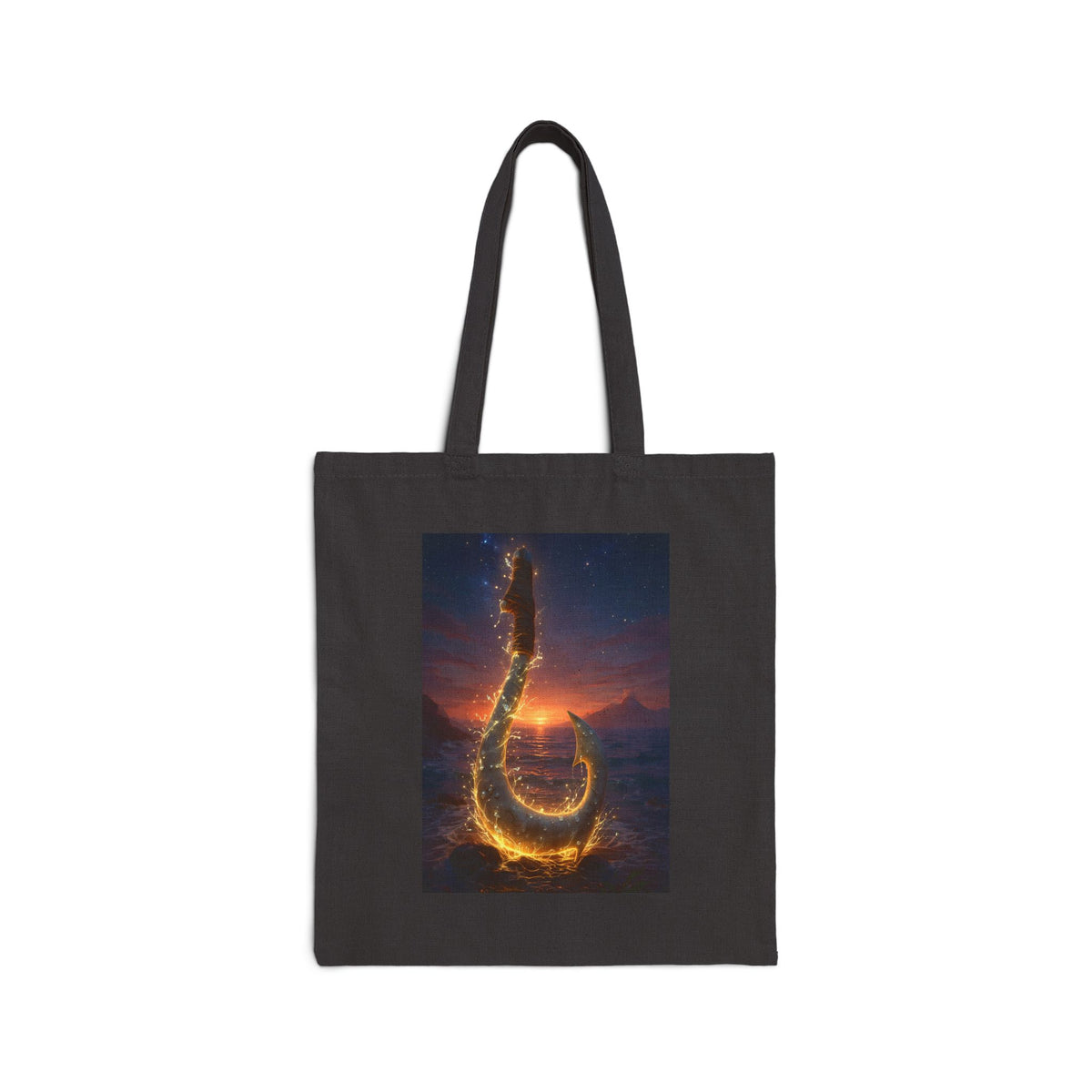 Dragon Rising Cotton Canvas Tote — Fiery Fantasy Bookbag