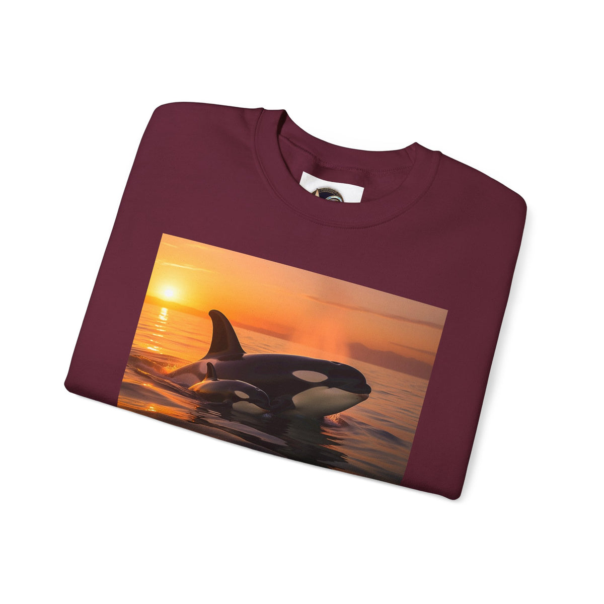 Orca Sunset Crewneck Sweatshirt