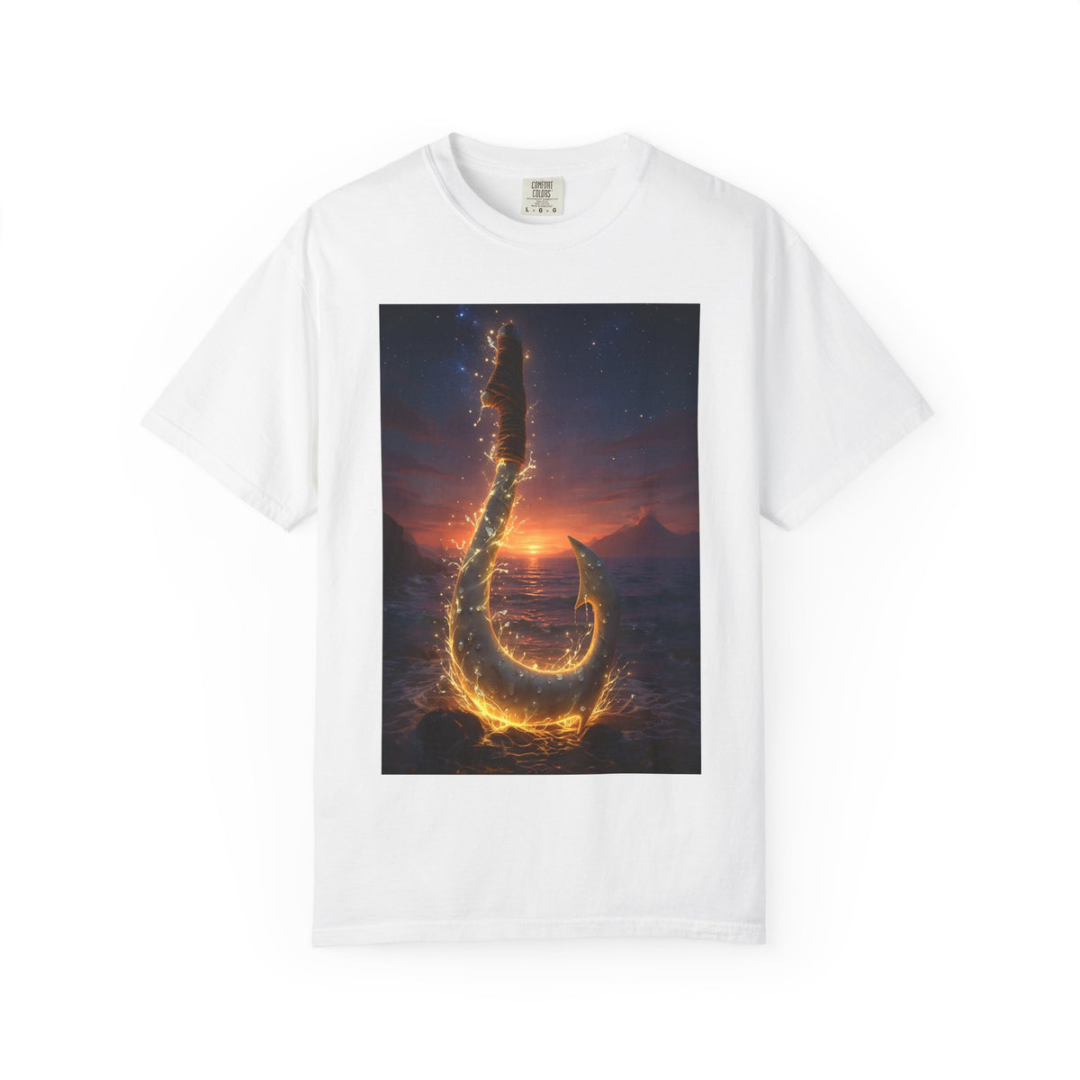 Fishing Hook Fire Graphic T-Shirt