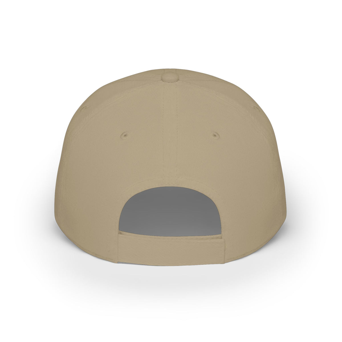 Low-profile baseball cap with gold and pearl emblem—bold minimalist hat