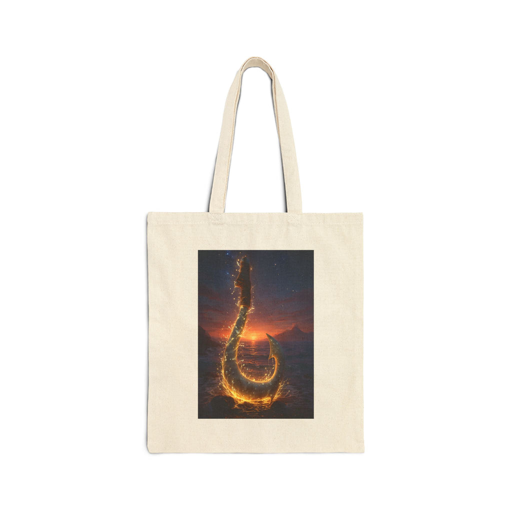 Dragon Rising Cotton Canvas Tote — Fiery Fantasy Bookbag