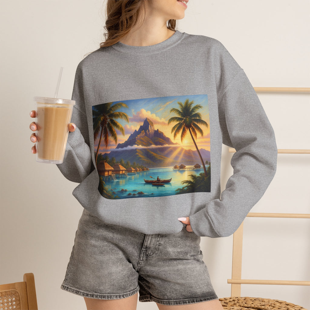 Tropical Island Sunset Sweatshirt