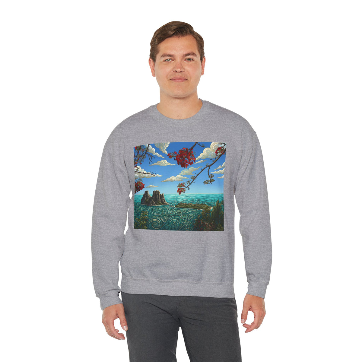 Surreal Landscape Crewneck Sweatshirt