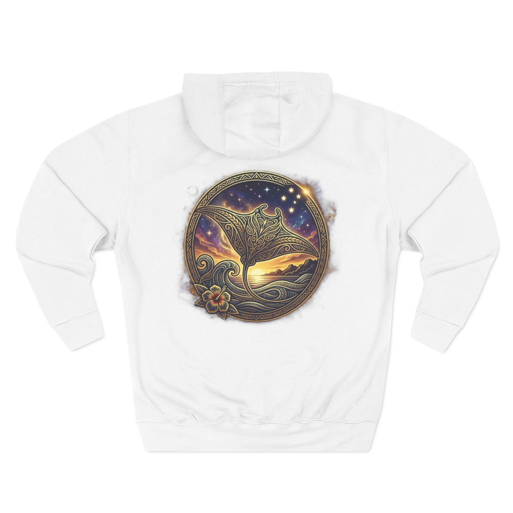 Three-Panel Fleece Hoodie