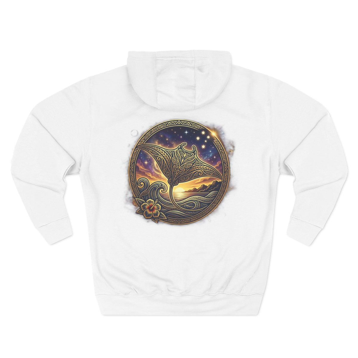 Three-Panel Fleece Hoodie