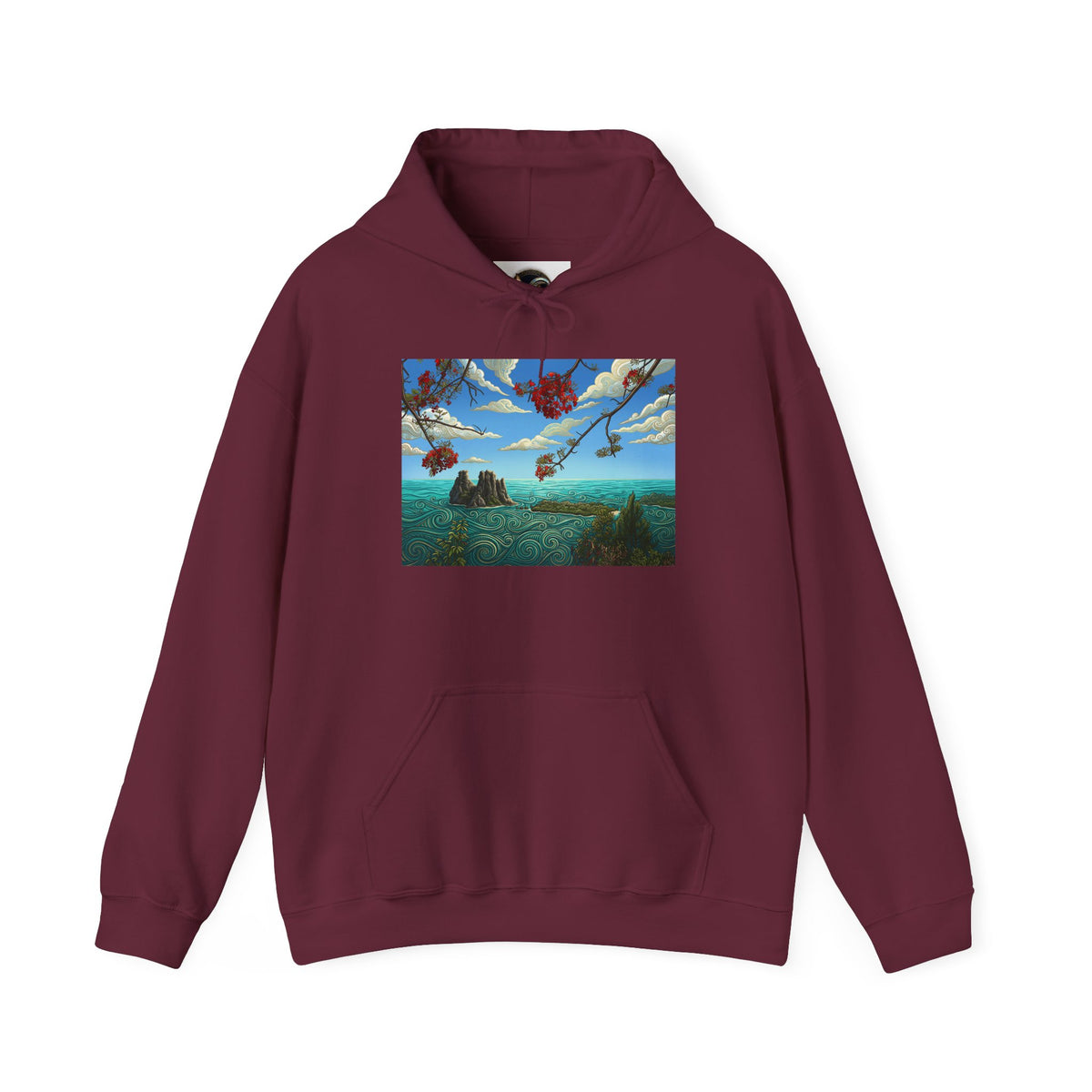 Surreal Hot Air Balloons Hoodie – Dreamscape Landscape Pullover