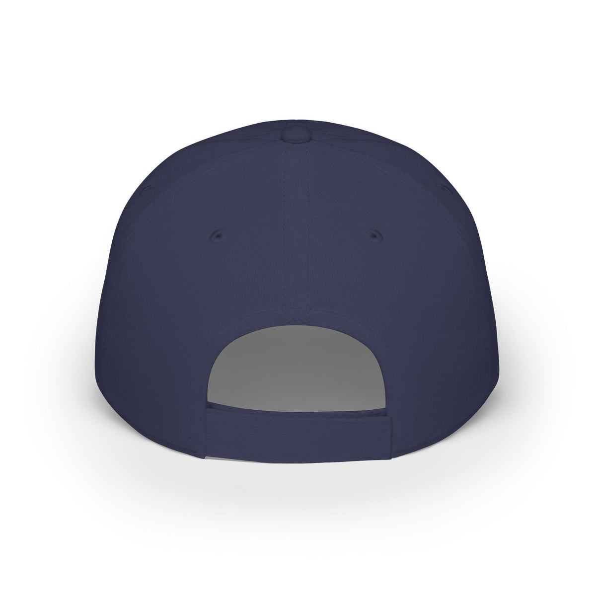 Low-profile baseball cap with gold and pearl emblem—bold minimalist hat