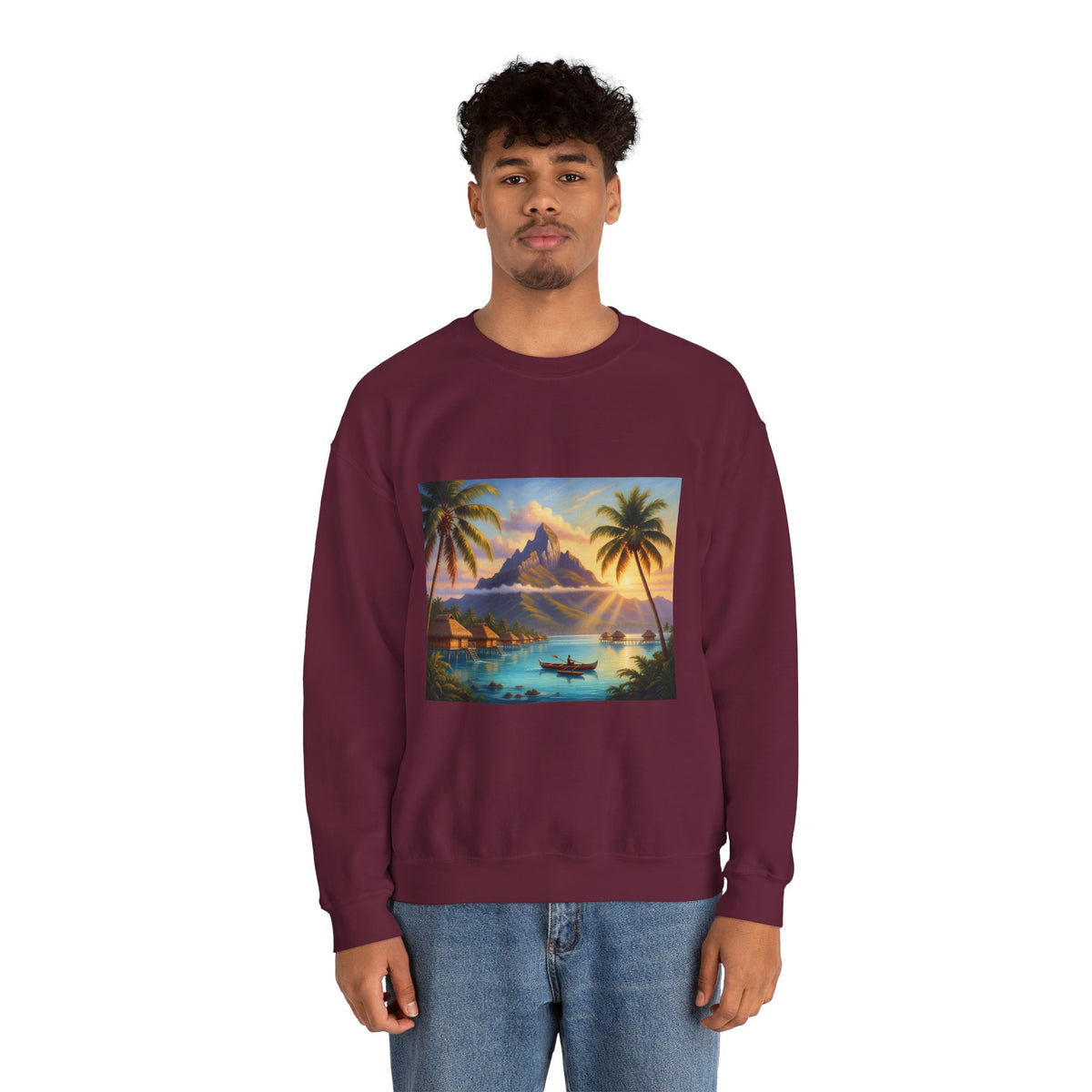 Tropical Island Sunset Sweatshirt