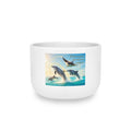 Dolphin & Manta Ocean Scene 25oz Ceramic Latte Mug