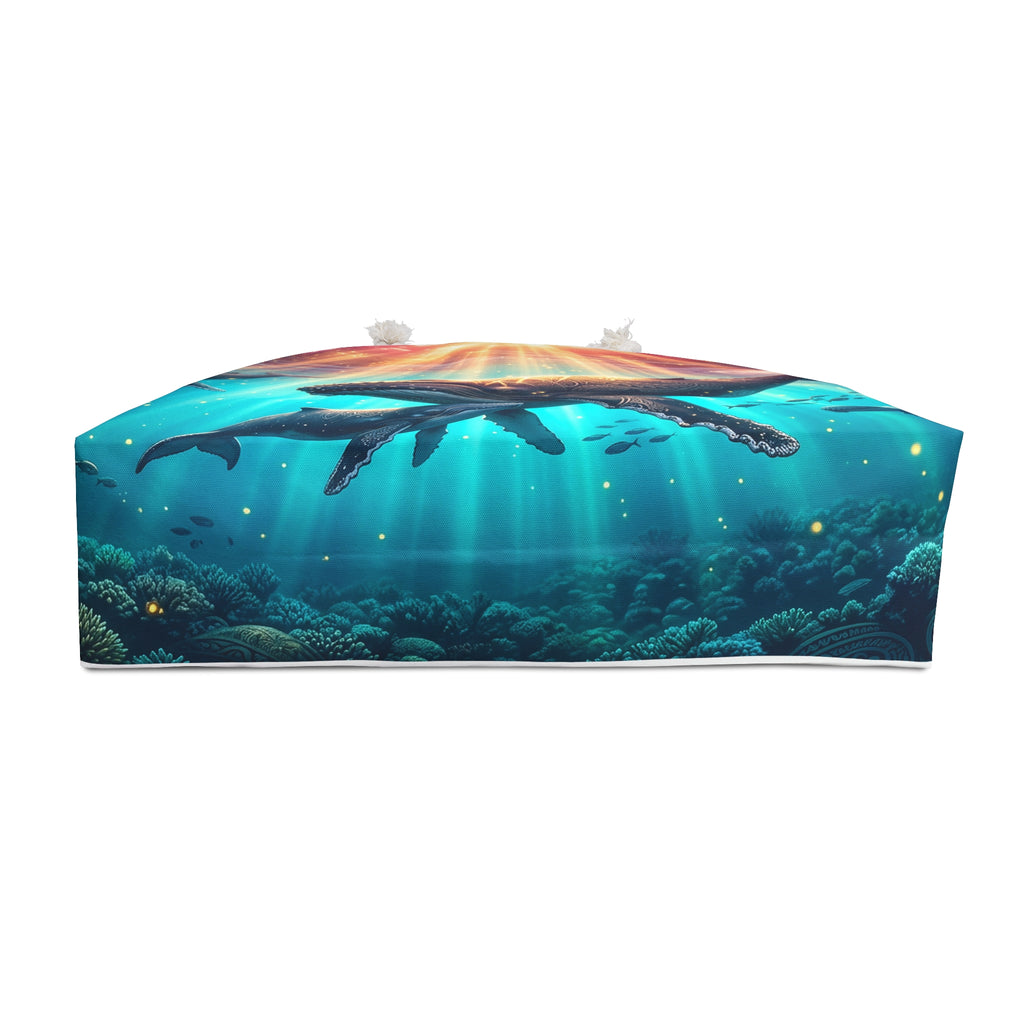 Dolphin Sunrise Weekender Bag — Nautical Boho Travel Tote
