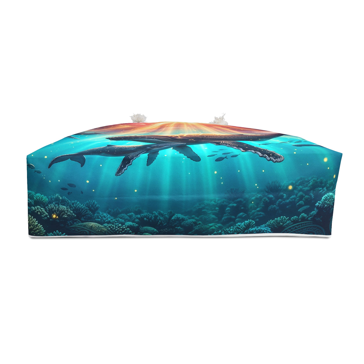 Dolphin Sunrise Weekender Bag — Nautical Boho Travel Tote