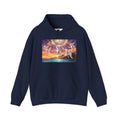 Sunset Pailles en queue Hoodie — Coastal Sunset Ocean Birds Graphic Sweatshirt