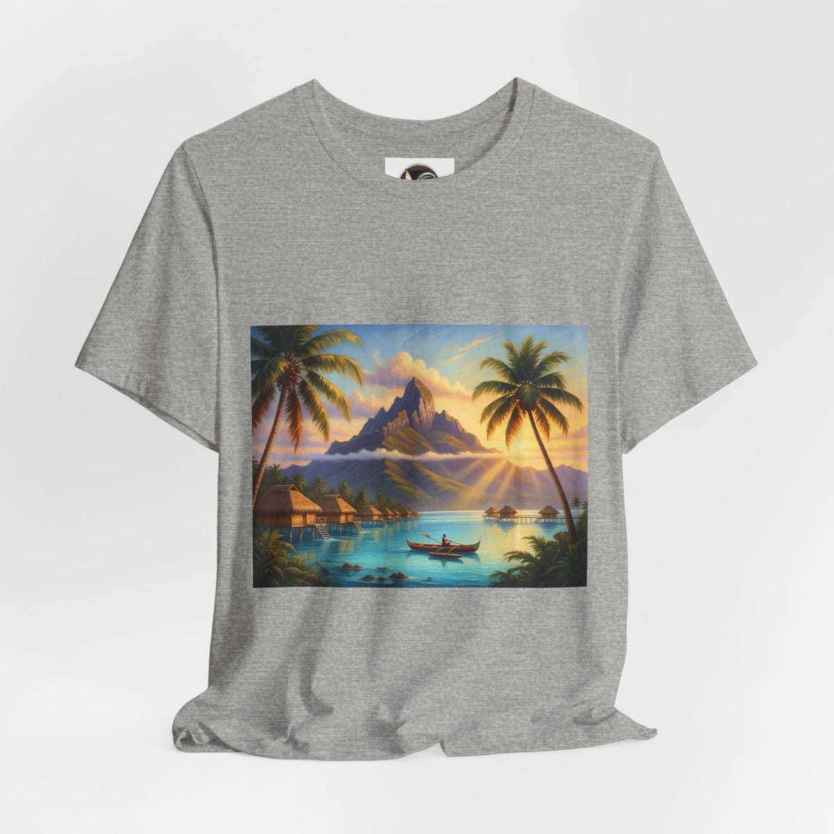 Tropical Sunset T-Shirt — Island Lagoon Scenic Tee