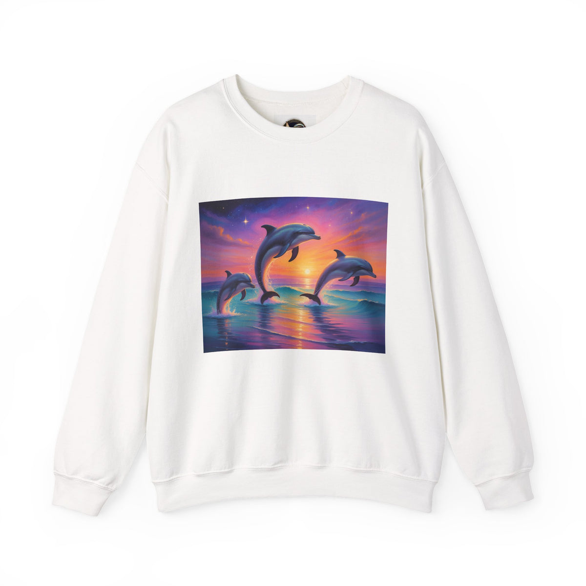 Dolphin Sunset Crewneck Sweatshirt