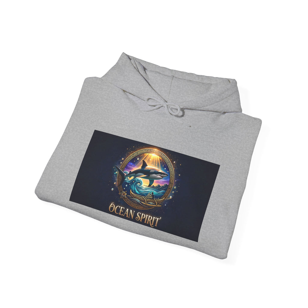 Ocean Spirit Hoodie — Mystical Sea Turtle Graphic Pullover