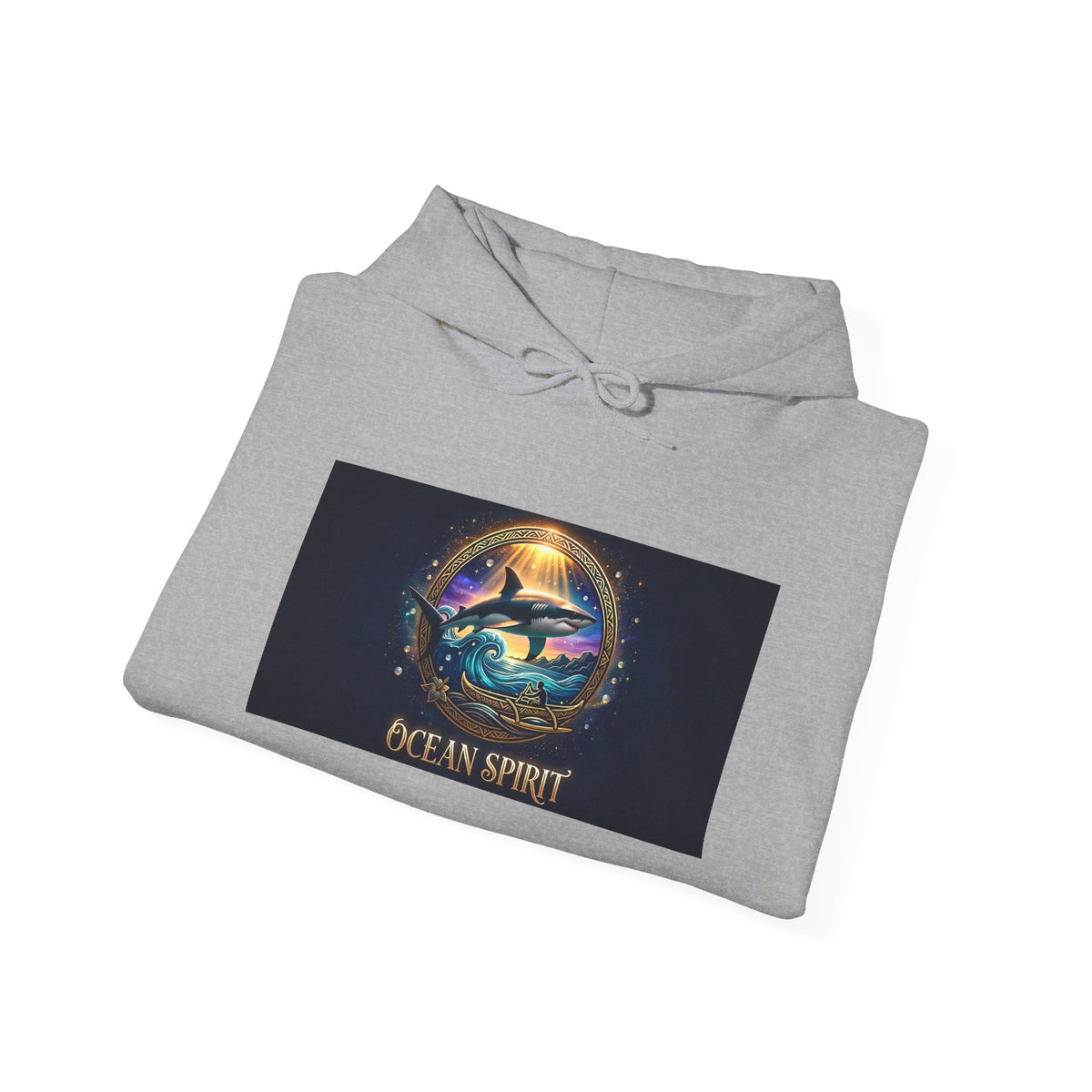 Ocean Spirit Hoodie — Mystical Sea Turtle Graphic Pullover
