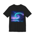 Cosmic Wave Graphic Tee — Neon Surf Ocean T-Shirt