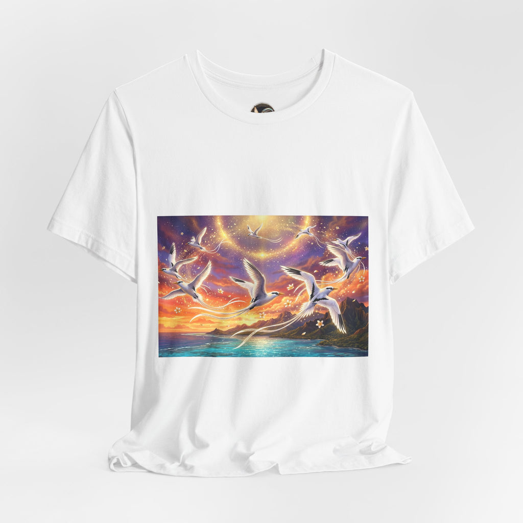 Sunset Pailles en queue Tee — Vibrant Ocean Sunset Beach T-Shirt