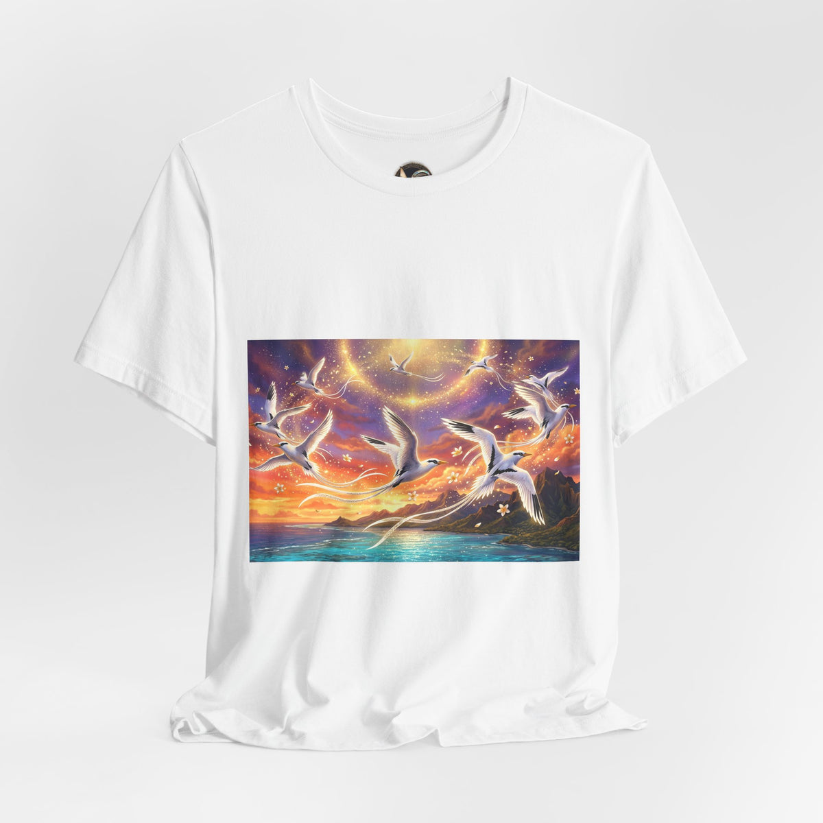 Sunset Pailles en queue Tee — Vibrant Ocean Sunset Beach T-Shirt