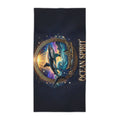 Ocean Spirit Beach Towel – Mystic Whale Sunset Design
