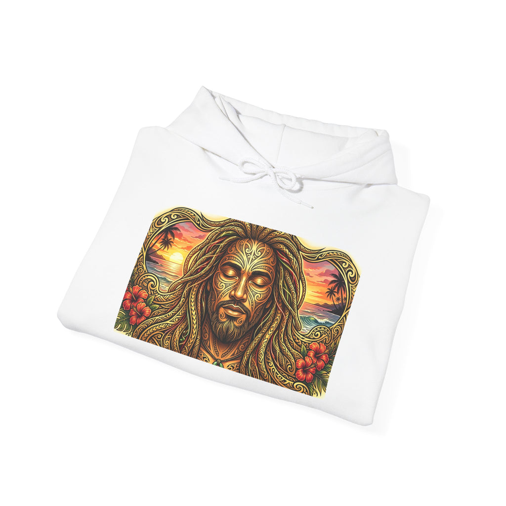 Spiritual Mystic Hoodie — Sunrise Third Eye Meditation Back Graphic