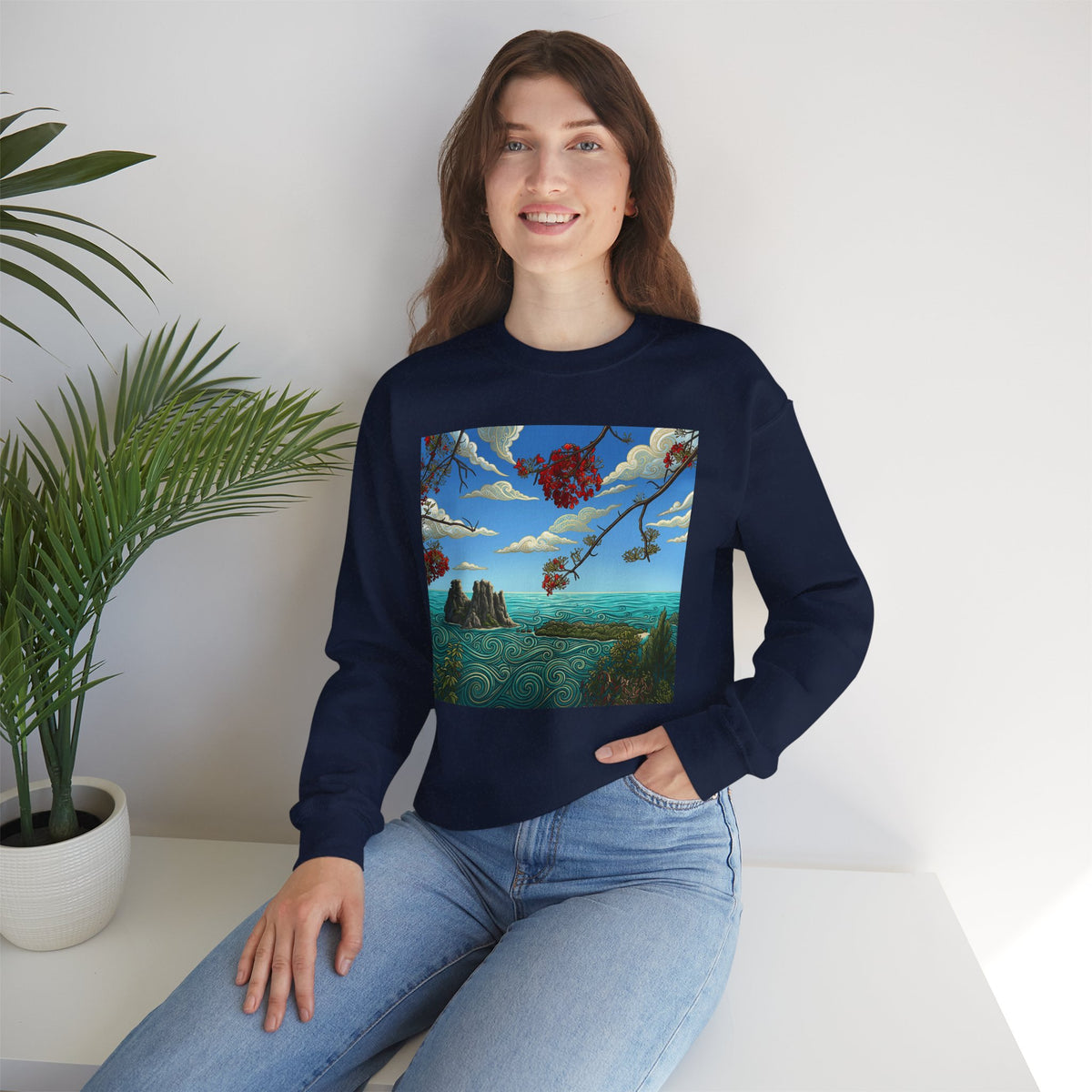 Surreal Landscape Crewneck Sweatshirt