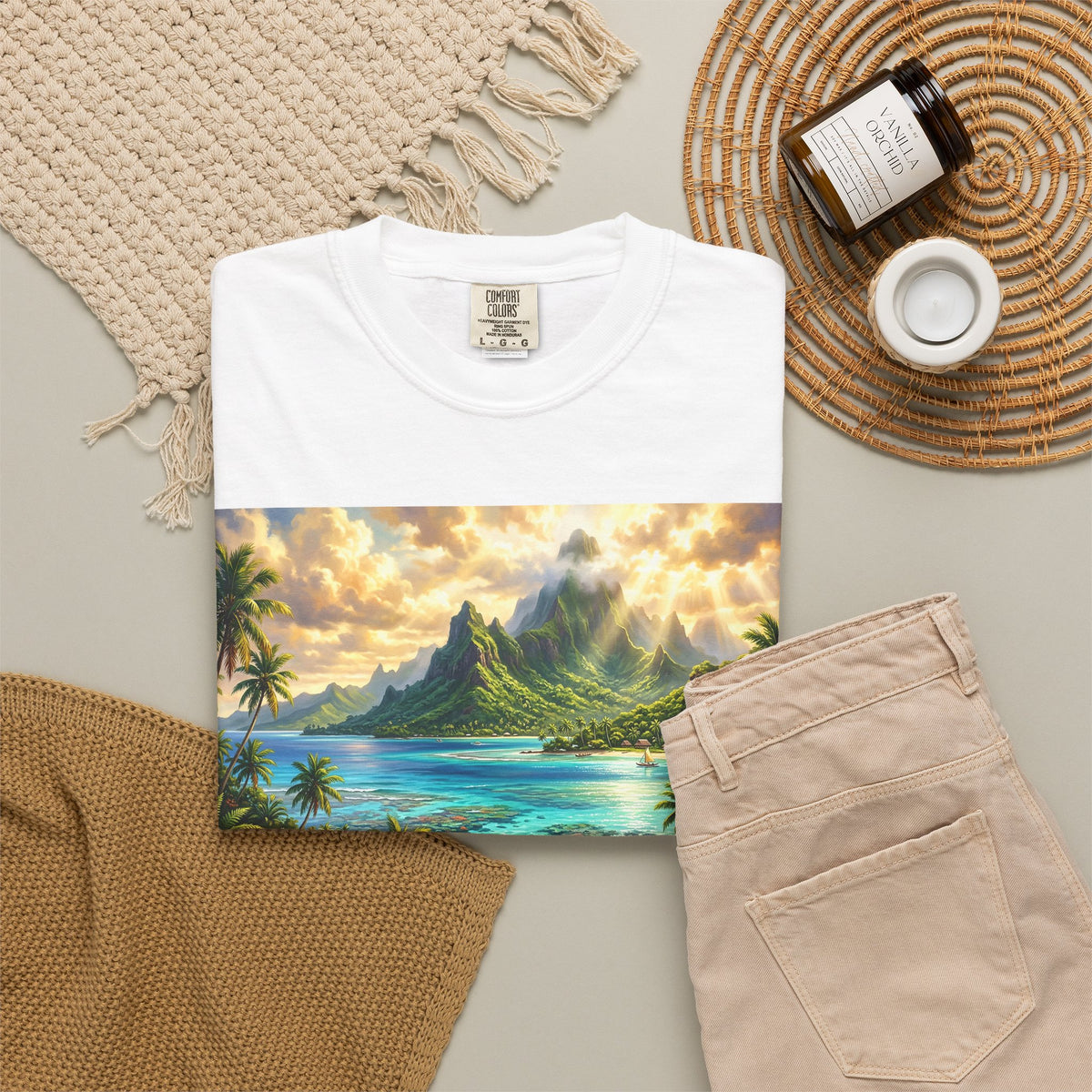Tropical Island Landscape T-Shirt