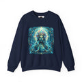 Mystic Goddess Crewneck Sweatshirt — Neon Spiritual Art Pullover