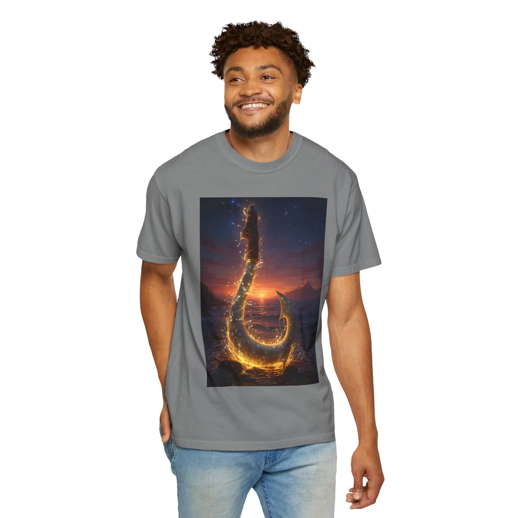 Fishing Hook Fire Graphic T-Shirt