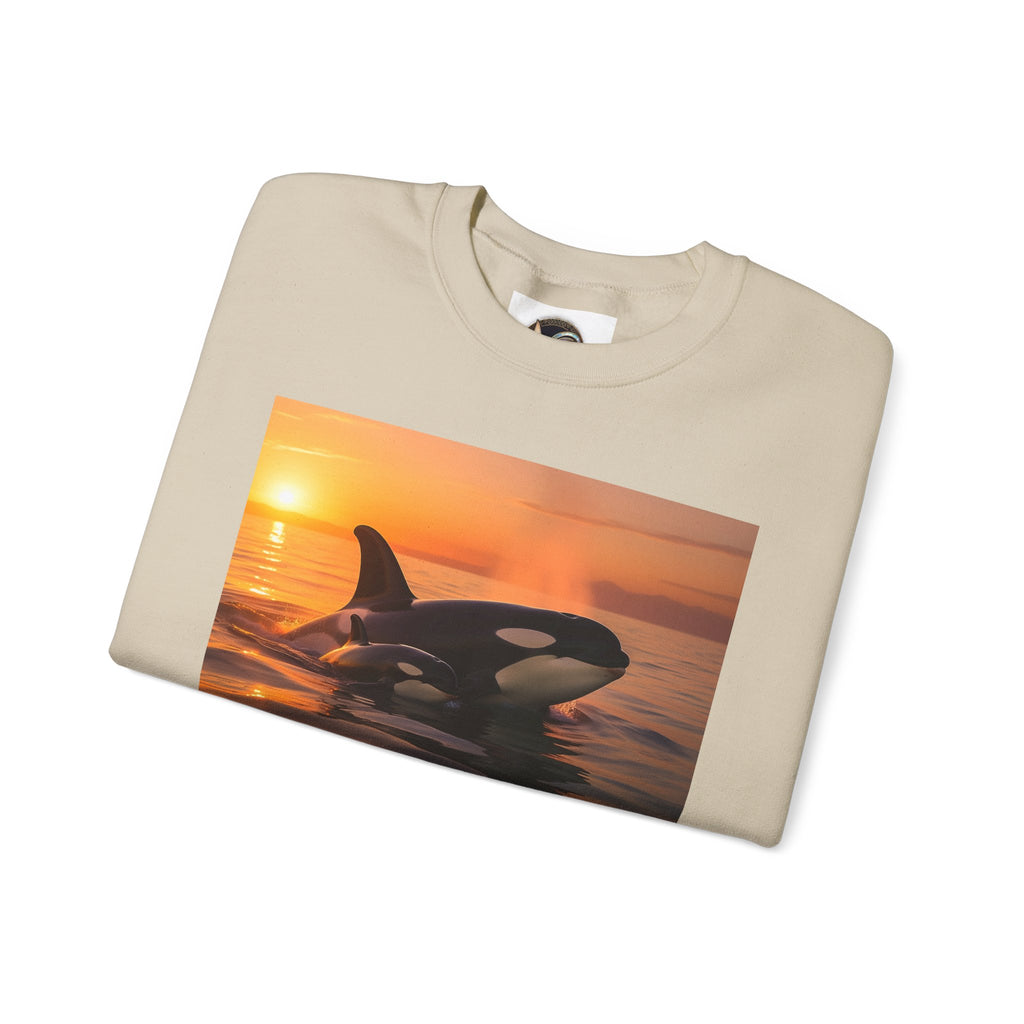 Orca Sunset Crewneck Sweatshirt