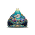 Ocean Nautilus Bean Bag Cover — Underwater Coral & Seahorse Decor