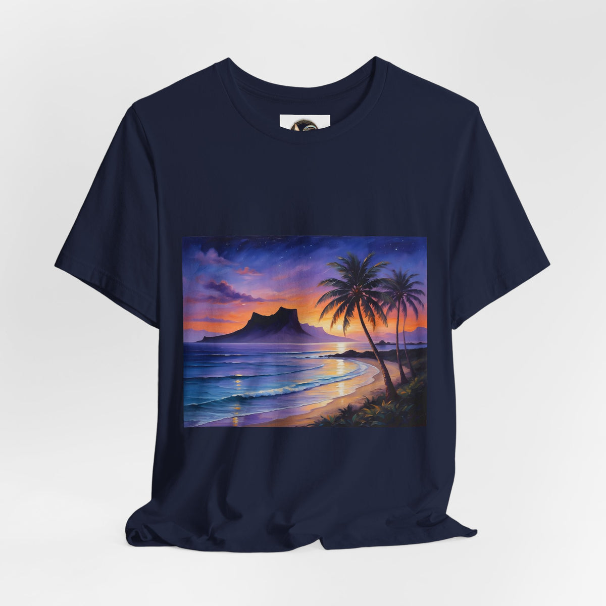T-Shirt — Tropical Sunset Beach Print