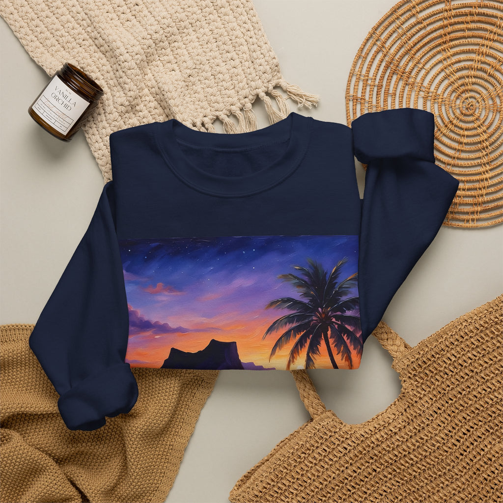 Tropical Sunset Sweatshirt – Palm Beach Sunset Crewneck