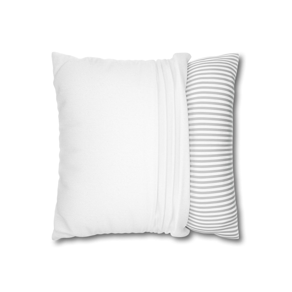 Golden Dolphin Sunrise Decorative Pillowcase — Boho Floral Square Cushion Cover
