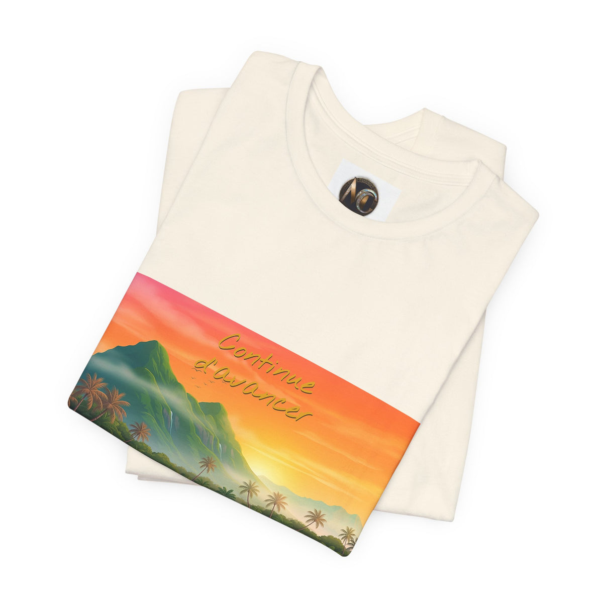 Sunset Longtail Boat Tee — Tropical Beach Graphic T-Shirt