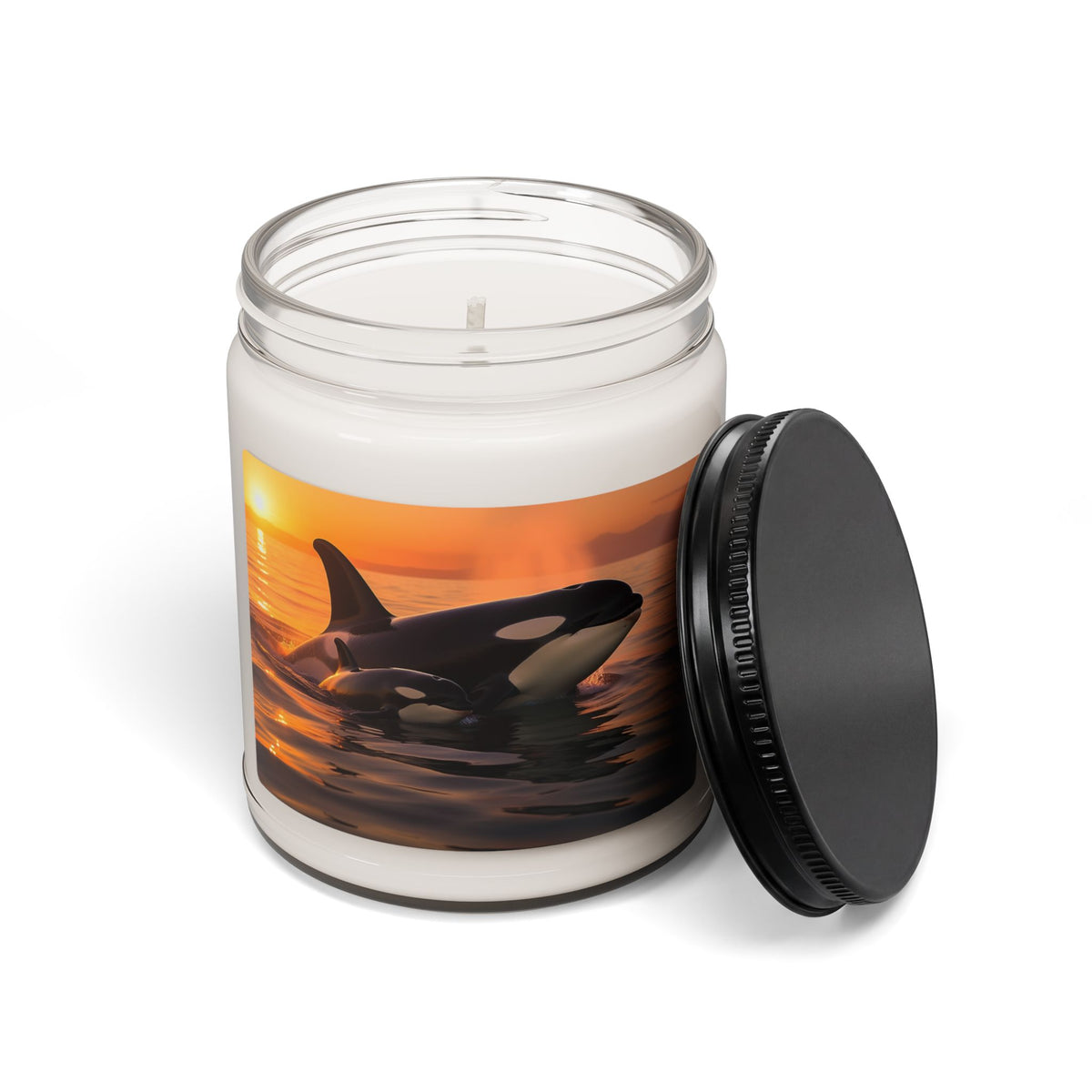 Orca Sunset Soy Candle — 9oz Scented Jar