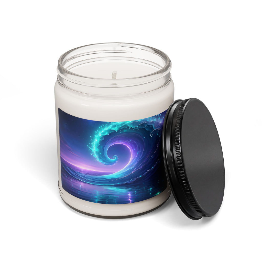 Soy Candle — Ocean Spiral Scented 9oz (Mystic Sea Breeze)