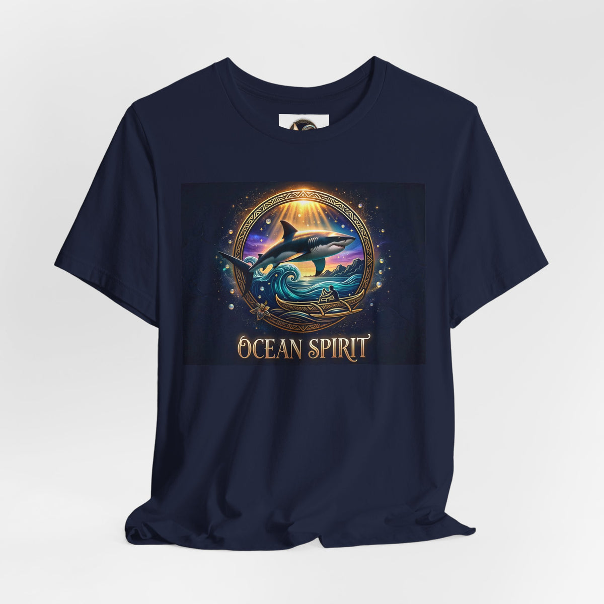 Ocean Spirit T-Shirt — Nautical Dolphin Sunset Graphic Tee