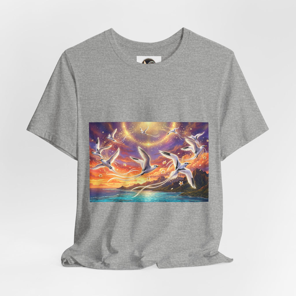 Sunset Pailles en queue Tee — Vibrant Ocean Sunset Beach T-Shirt
