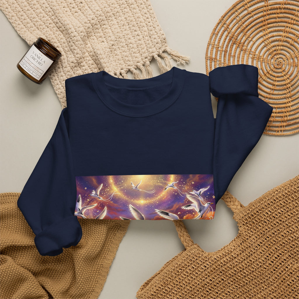 Crewneck Sweatshirt — Magical Pailles en queue at Sunset Art Print