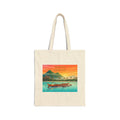 Tote Bag — Tropical Sunset Boat Canvas Tote