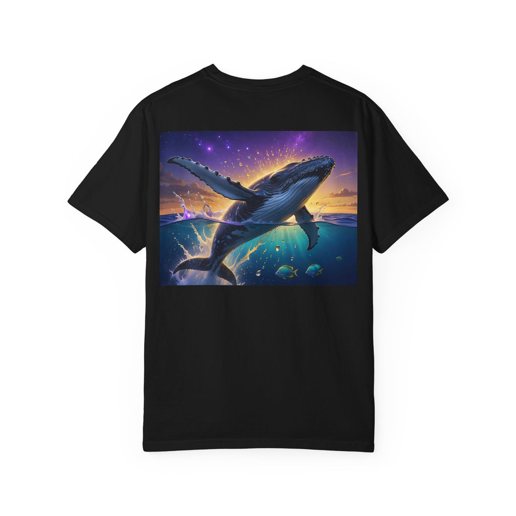 Whale Dreamscape T-Shirt — Majestic Humpback Ocean Sunset Graphic