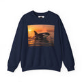 Orca Sunset Crewneck Sweatshirt — Killer Whale Photo Sweatshirt