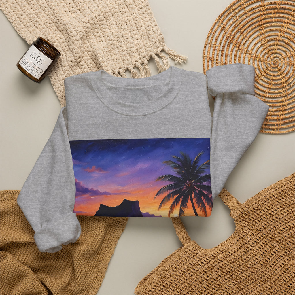 Tropical Sunset Sweatshirt – Palm Beach Sunset Crewneck